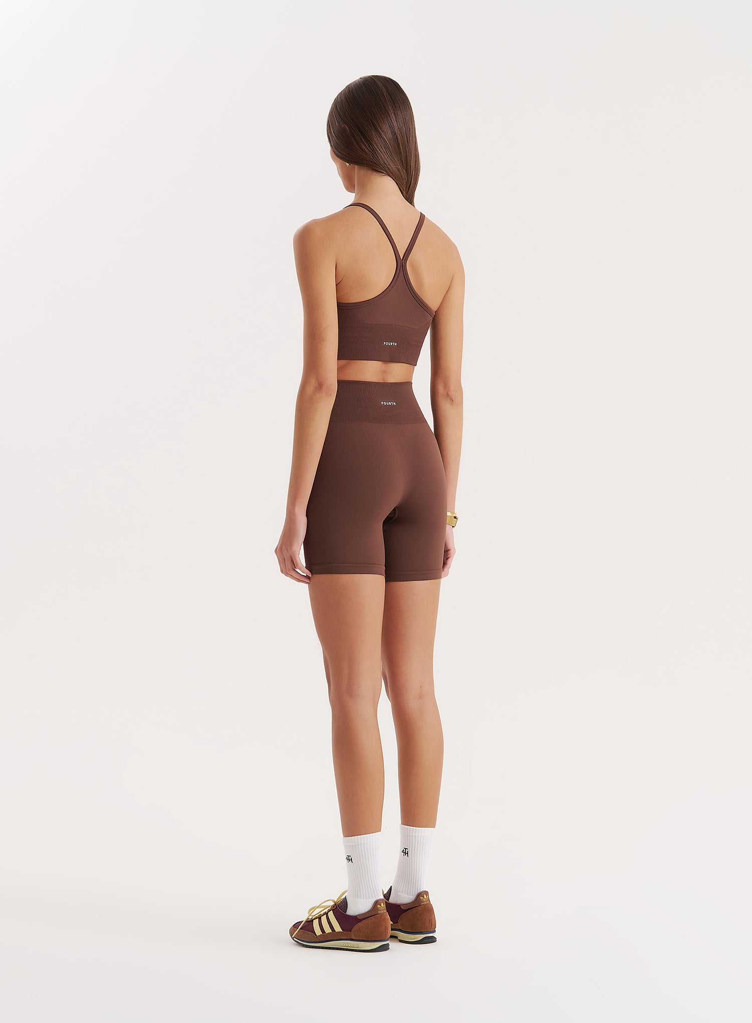 Chocolate Racer Back Seamless Sports Bra
